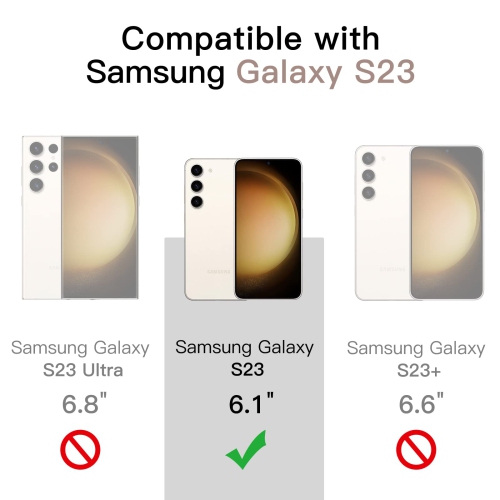 Slim Fit Case for Samsung Galaxy S23 5G 6.1-Inch, Soft TPU Thin Protective Phone Cover with Matte Finish, Shockproof