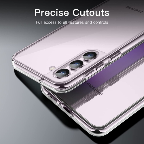 Étui pour Galaxy S23+/S23 plus 5G de 6.6 po de Samsung, protecteur antichoc résistant au jaunissement, coque arrière en PC rigide antirayure