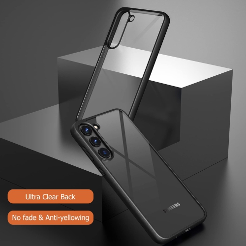 Samsung Galaxy S23 Case, Clear Thin Slim Crystal Transparent Shockproof Bumper Cover for Samsung S 23 5G-Black