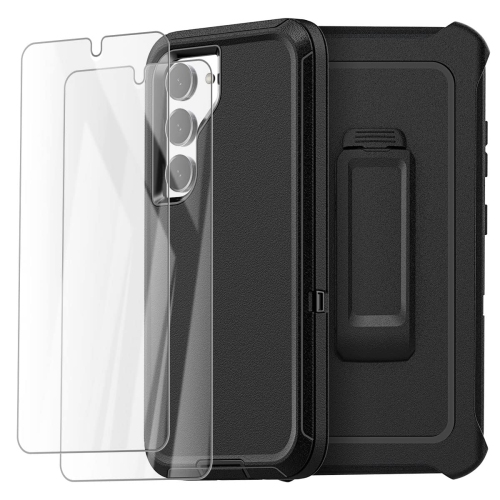 Samsung Galaxy S23 Case with Belt Clip, Rugged Heavy Duty Protective Holster Case with Screen Protector, 360 Full Body Shockproof Drop Military Grade