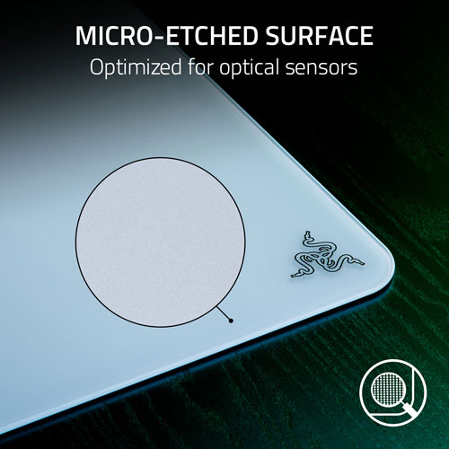 Razer Atlas Tempered Glass Gaming Mouse Mat - White