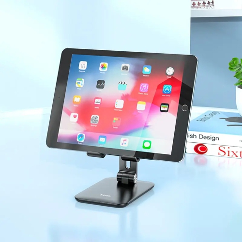 [CS] Universal Phone Desk Stand Foldable Cellphone Mount Holder for iPhone iPad Cell Phone Smartphone Tablet, Black