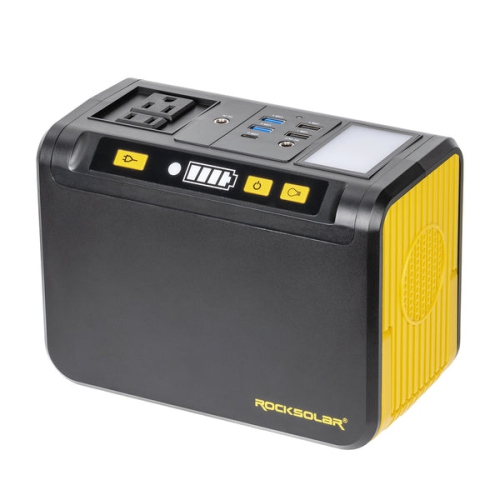 ROCKSOLAR Weekender MAX PRO 250W Portable Power Station + 60W Foldable Solar Panel Solar Generator Kit