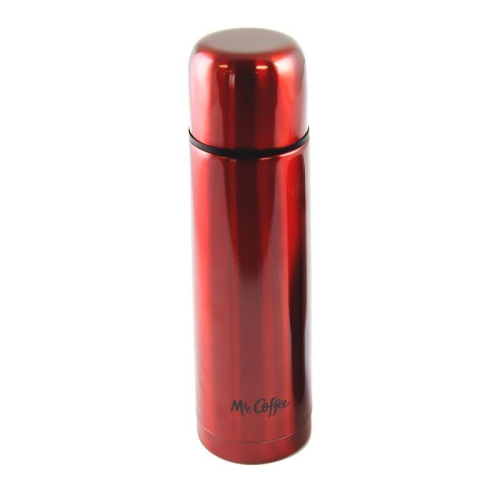 Mr Coffee Javelin 2-Piece Double Wall Thermal Bottle Travel Mug Set - Red.