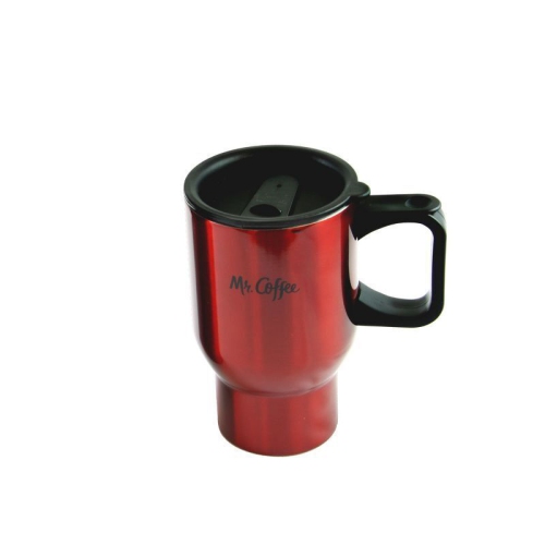 Mr Coffee Javelin 2-Piece Double Wall Thermal Bottle Travel Mug Set - Red.