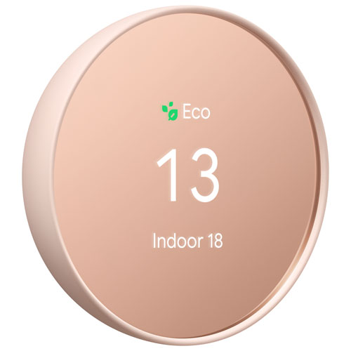 Image 5 of 5.. Google Nest Wi-Fi Smart Thermostat - Sand