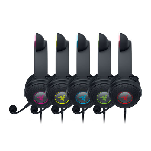 Casque de jeu avec microphone Kitty V2 Pro de Razer - Noir