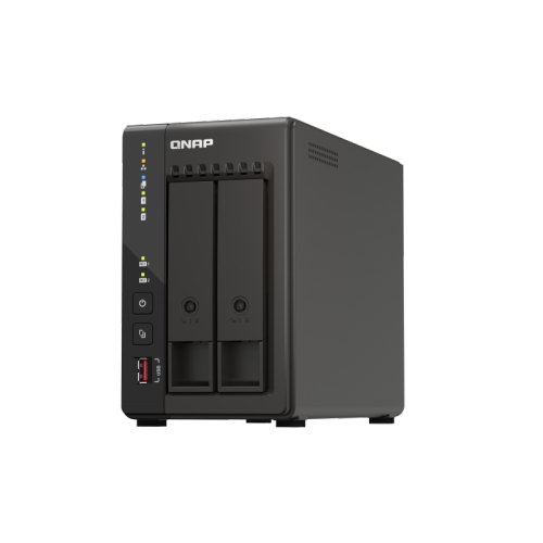 QNAP TS-253E-8G-US 2 Bay High-Performance Desktop NAS with Intel Celeron Quad-core Processor, 8 GB DDR4 RAM and Dual 2.5GbE Network Connectivity