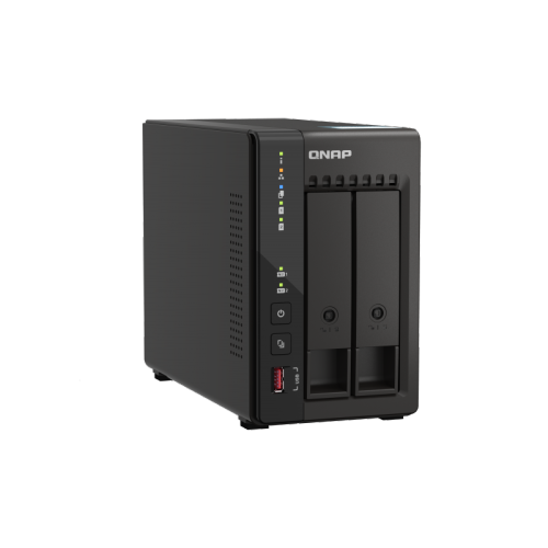 QNAP TS-253E-8G-US 2 Bay High-Performance Desktop NAS with Intel Celeron Quad-core Processor, 8 GB DDR4 RAM and Dual 2.5GbE Network Connectivity
