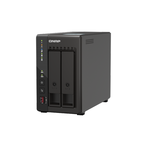QNAP TS-253E-8G-US 2 Bay High-Performance Desktop NAS with Intel Celeron Quad-core Processor, 8 GB DDR4 RAM and Dual 2.5GbE Network Connectivity