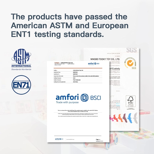 TOOKYLAND Wooden Building Blocks Set - 100 Piece Wood Stacking Blocks, Toy for Toddlers 1 Year Old +