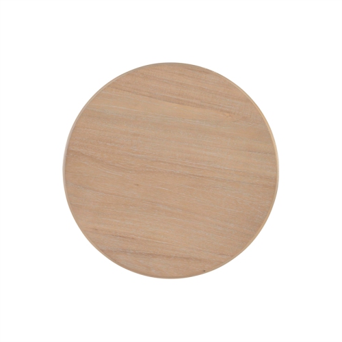 Linon Tara Wood Spindle Side Table in Natural