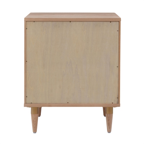 TOV Furniture Carmen Cane Wooden Nightstand