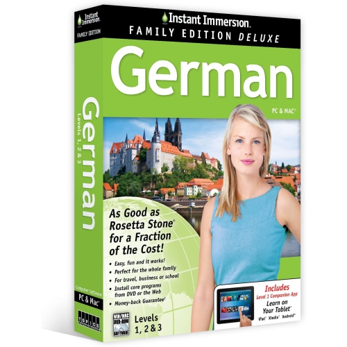 INSTANT IMMERSION  Family Edition German Level 1-3 - Instant Download for Windows And Mac