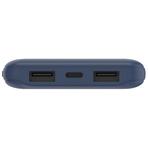 Chargeur portable à deux ports USB de 10000 mAh de Belkin - Bleu