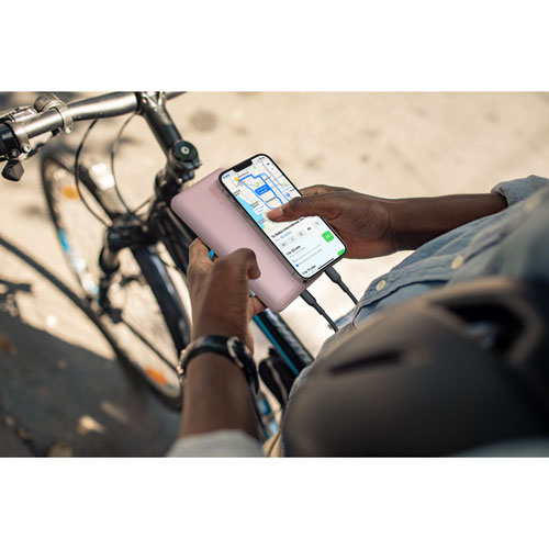 Chargeur portable à deux ports USB de 20 000 mAh de Belkin - Rose doré