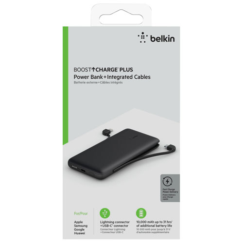 Belkin BoostCharge 10k mAh Power Bank with Lightning Cable