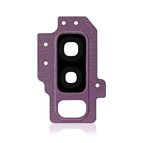 ESOURCE PARTS  Replacement Back Camera Lens With Bracket / Bezel Compatible for Samsung Galaxy S9 Plus (Purple)