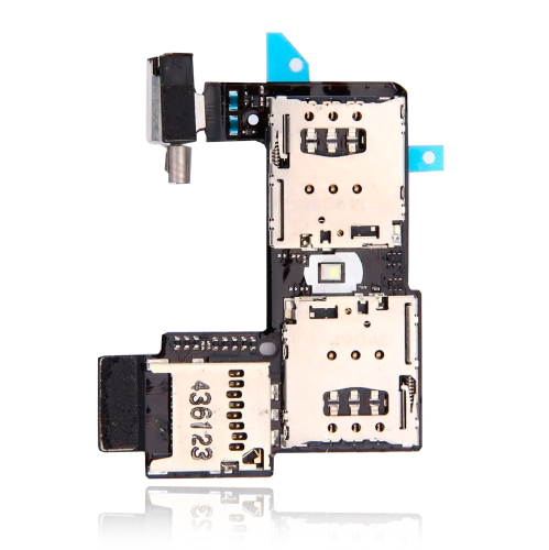 Replacement Sim Card Reader Flex With Board Compatible For Motorola Moto G2 (Dual Sim)
