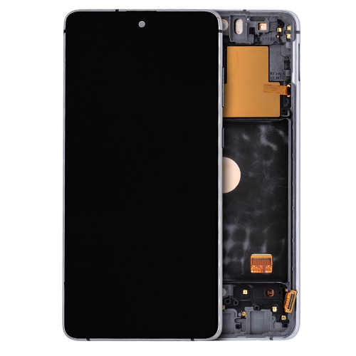 Replacement OLED Assembly With Frame Compatible For Samsung Galaxy Note 10 Lite Aura Glow / Silver by ESOURCE PARTS - Refurbished condition - CA$344.56