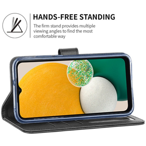 XCRS Folio Magnetic Wallet Cover, PU Leather Pouch with Card Slot and Stand Case for Samsung Galaxy A04E