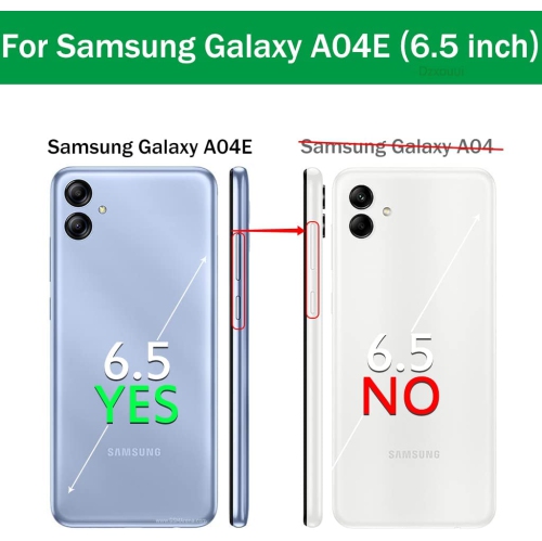 XCRS Folio Magnetic Wallet Cover, PU Leather Pouch with Card Slot and Stand Case for Samsung Galaxy A04E