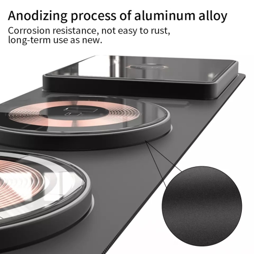 navor 3 in 1 Foldable Wireless Charger, 15W Magnetic Fast Wireless Charging Pad for iPhone 14/13/12/SE/11, Apple Watch, AirPods Pro