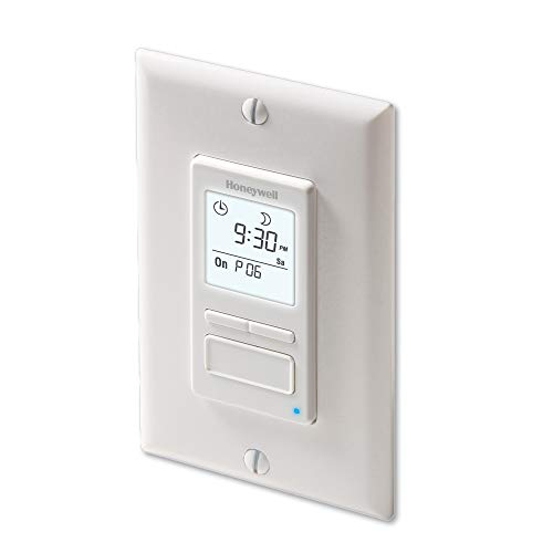 HONEYWELL  Home Rpls740B1008 Econoswitch 7-Day Programmable Light Switch Timer In White