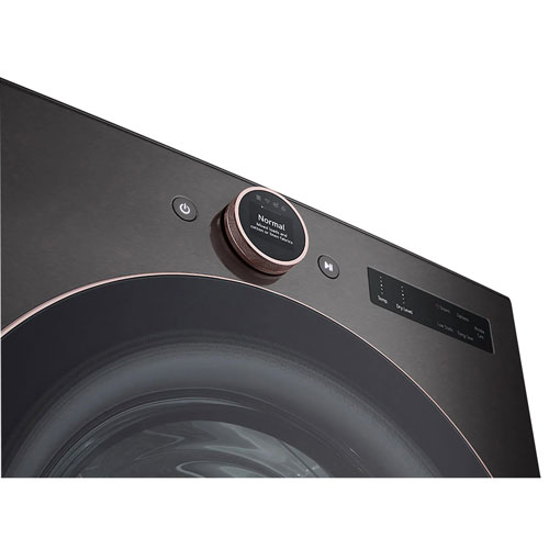 LG 7.4 Cu. Ft. Electric Steam Dryer (DLEX6500B) - Black Steel