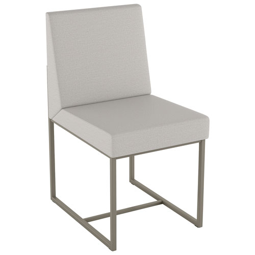 Derry Traditional Polyester Dining Chair - Light Grey/Grey