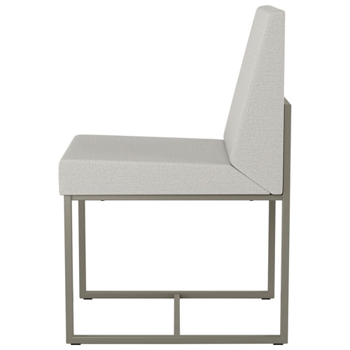 Derry Traditional Polyester Dining Chair - Light Grey/Grey