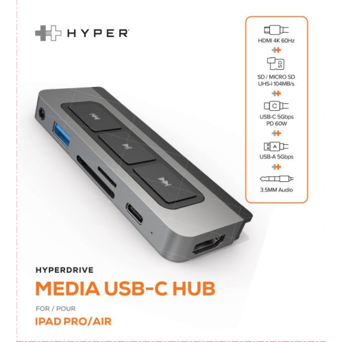 HyperDrive 6-in-1 USB-C Media Hub