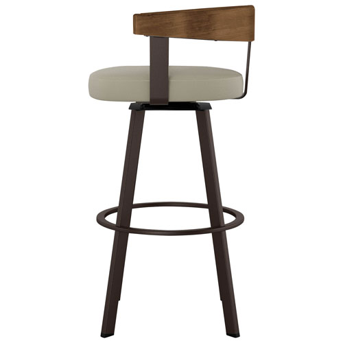 Lars Contemporary Counter Height Barstool - Greige/Light Brown/Dark Brown