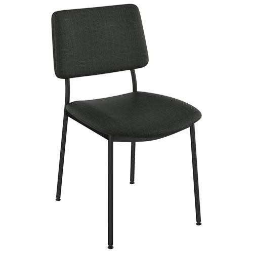 Sullivan Contemporary Polyester Dining Chair - Black/Black