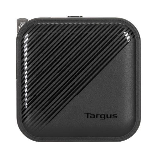Targus 65W GaN Wall Charger w/1×USB-C, 1×USB-A ports; 4 travel plugs