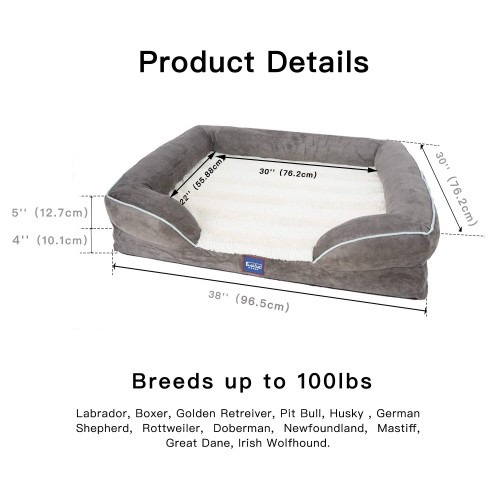 Orthopedic Memory Foam Dog Bed
