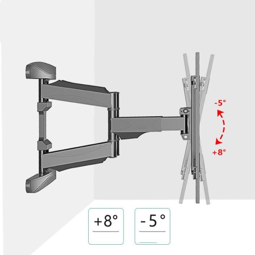 Full Motion TV Wall Mount for 40-75 Inch LED LCD TV/Monitor