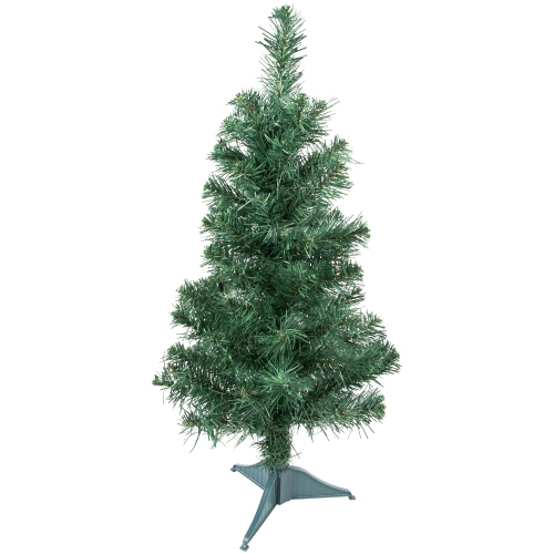 18" Traditional Green Pine Artificial Christmas Tree, Unlit