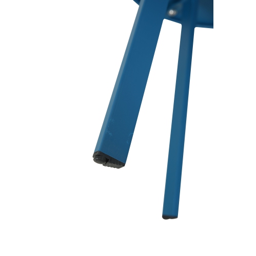 20" Round Side Table with Steel Frame - Blue