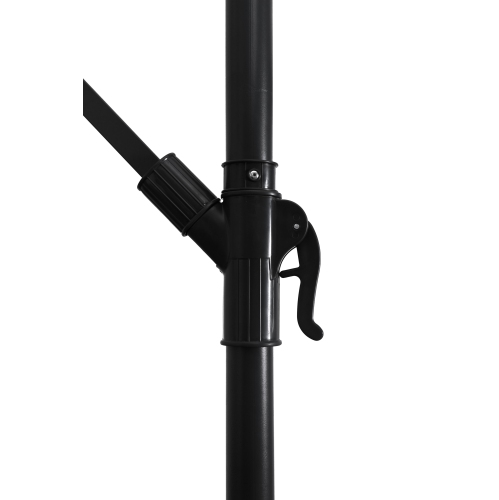 10' Tilting Offset Umbrella in UV-Protected Polyester - Black