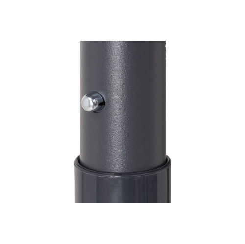 9' Tilting Market Umbrella with DEL Lighting in UV-Protected Polyester - Nautical Blue