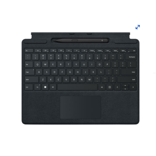 MICROSOFT  - Surface Pro 8, 9 & X Signature Keyboard With Surface Slim Pen 2 - - English In Black