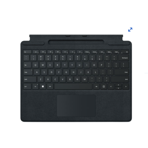 Boîte ouverte - Clavier pour Surface Pro 8, 9 et X Signature avec stylet Surface Slim Pen 2 de Microsoft - Noir - Anglais