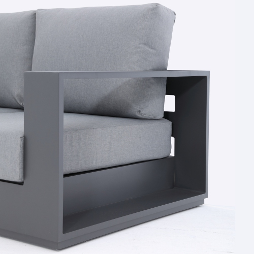 Deko Living Ficarazzi Outdoor Sofa Chair Set & Coffee Table 