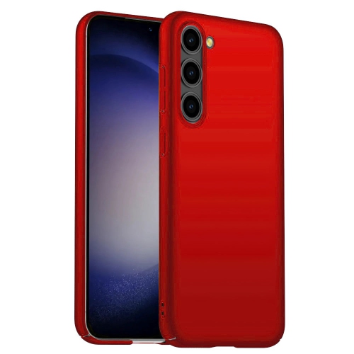 Étui rigide rouge métallique de PANDACO pour Galaxy S23+ de Samsung