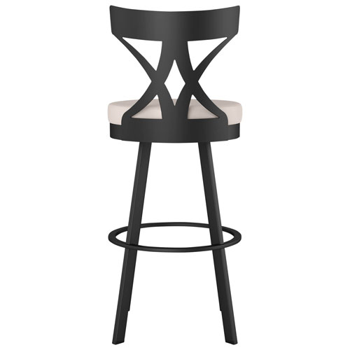 Washington Modern Counter Height Barstool - Cream/Black