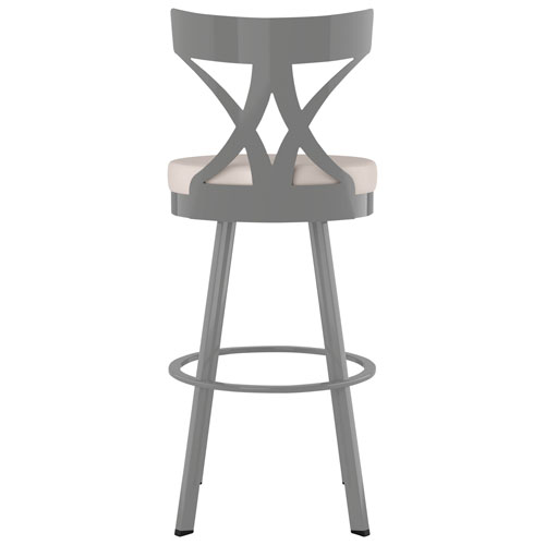 Washington Modern Bar Height Barstool - Cream/Grey
