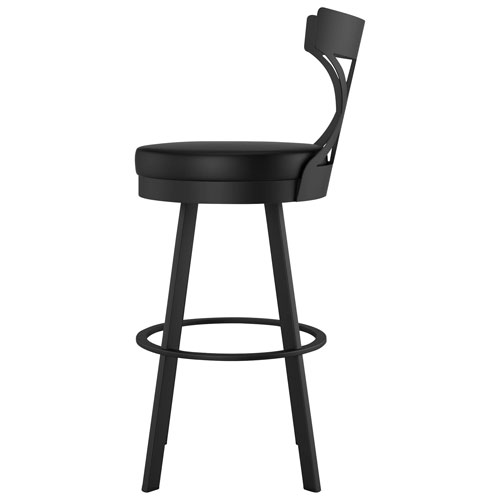 Washington Modern Bar Height Barstool - Black