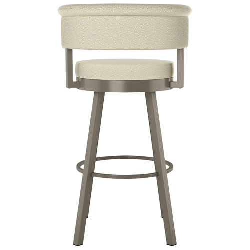 Rosco Contemporary Counter Height Barstool - Cream Boucle/Grey