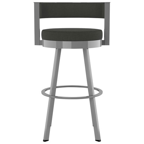 Tabouret de bar contemporain à hauteur de comptoir Browser - Gris anthracite/Gris métallique